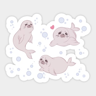 FFXIV - Salt and Pepper Seals [Dark] Sticker